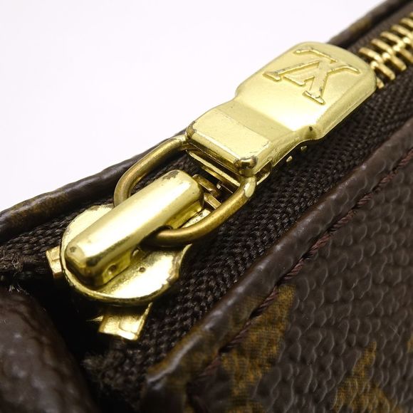 Louis Vuitton Monogram Pochette Accessoire Brown Accessory Pouch - Picture 5 of 8